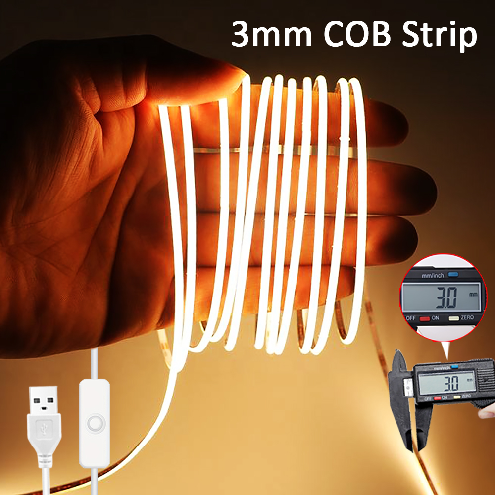 Decor Lighting Hours - Striscia LED COB Ultra Sottile 3mm