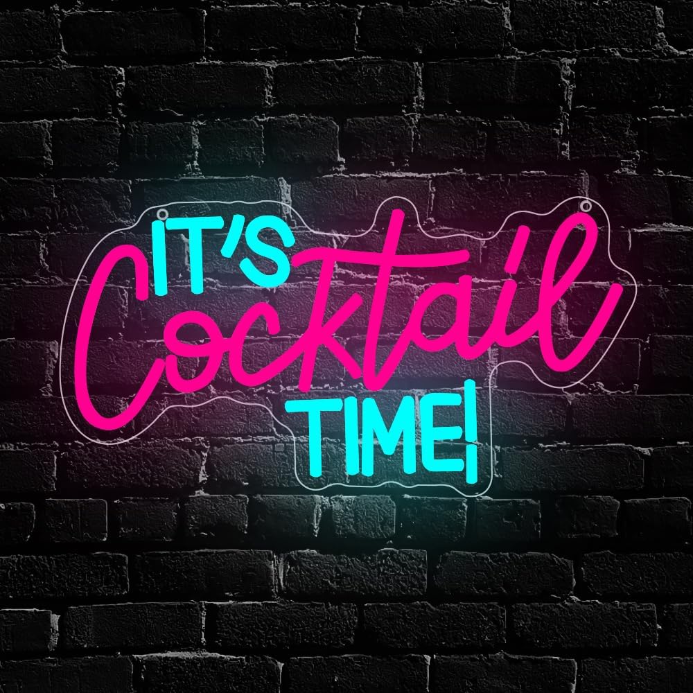 Room Lighting Bedroom Decor - Insegna al Neon 'Cocktails' Alimentata USB,