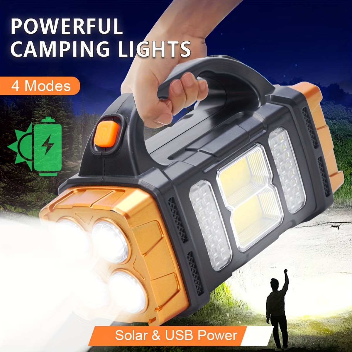 String Light Outdoor - Nuova Torcia LED Solare Ricaricabile ad