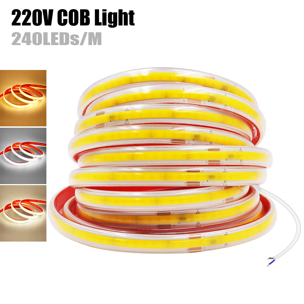 Decor Lighting Hours - Strisce LED COB con adesivo 220V