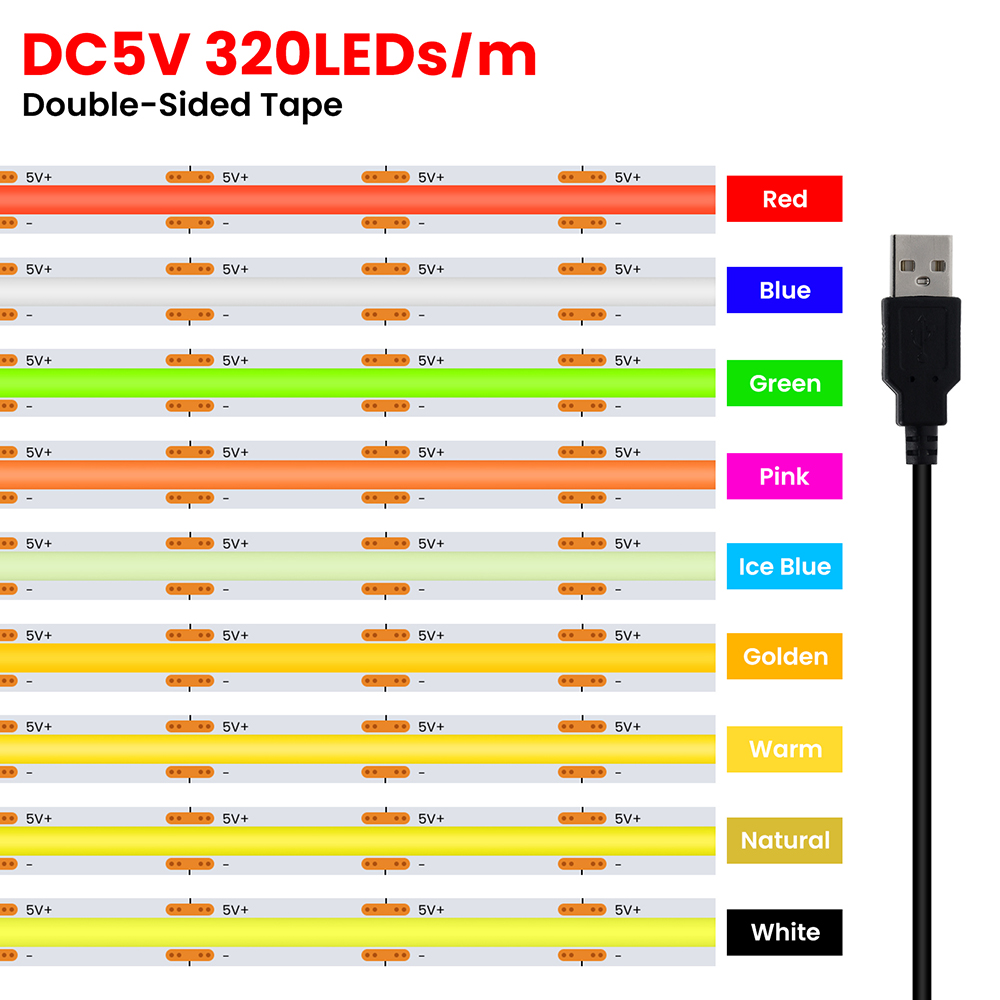 Decor Lighting Hours - 5V USB 3MM 5MM PCB COB