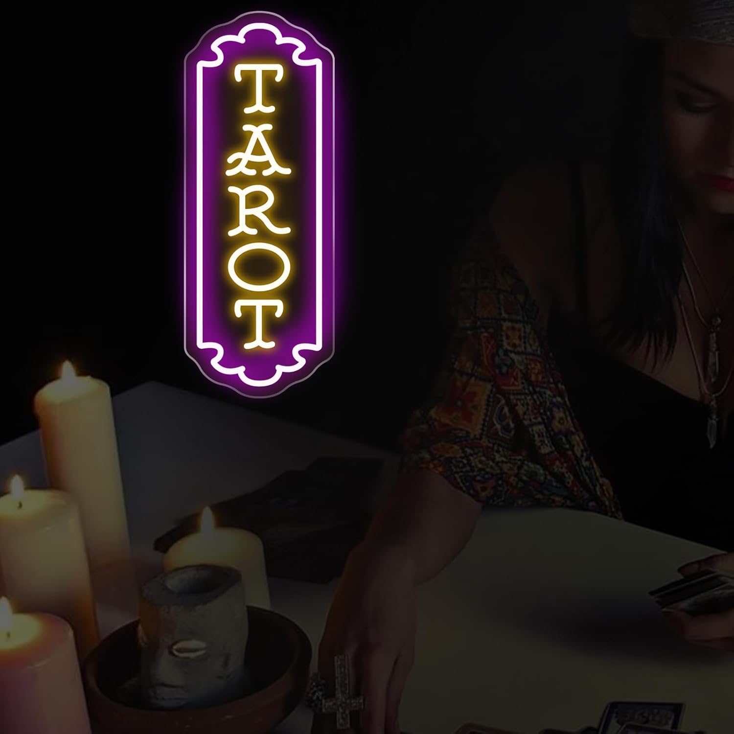 Insegna al Neon Tarocchi, Luce - Room Lighting Bedroom Decor recensione e prezzo