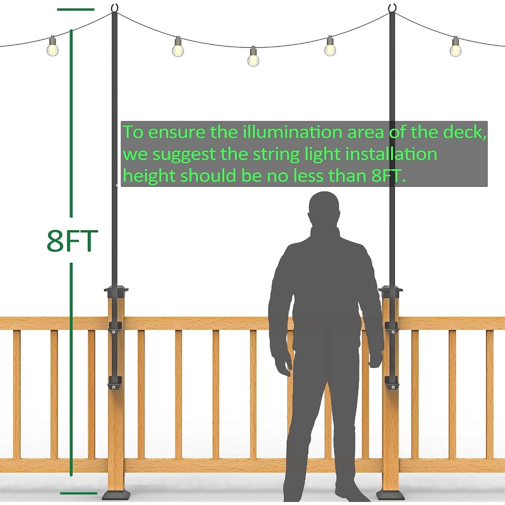 Confezione da 2 pali luminosi  - String Light Outdoor recensione e prezzo