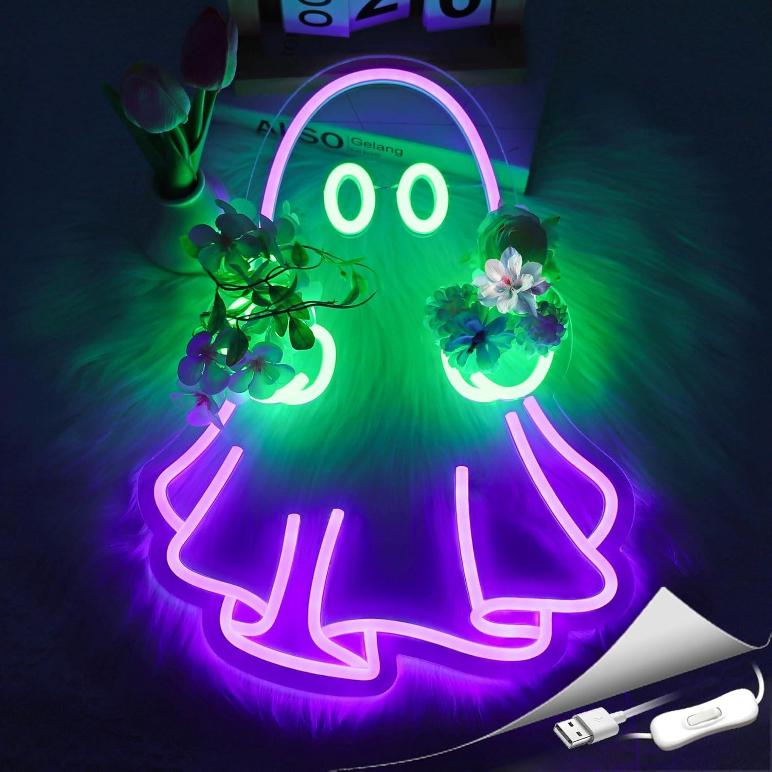 Insegna al Neon a Forma di Fan - Room Lighting Bedroom Decor recensione e prezzo