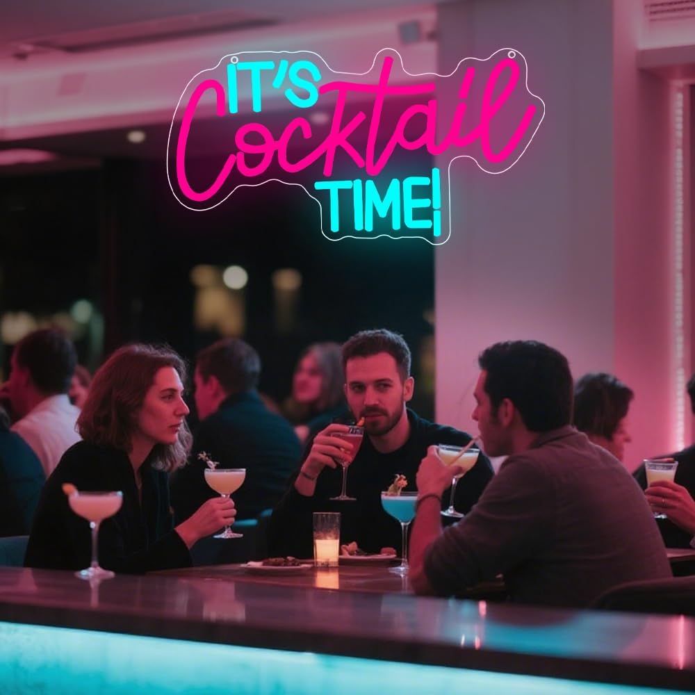 Insegna al Neon 'Cocktails' Al - Room Lighting Bedroom Decor recensione e prezzo