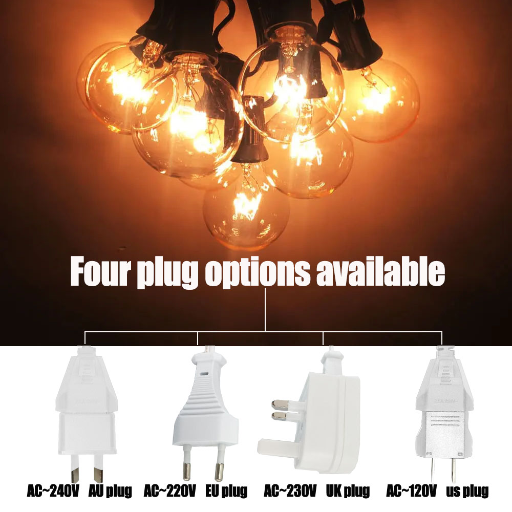 Luci a stringa vintage G40 con - String Light Outdoor recensione e prezzo