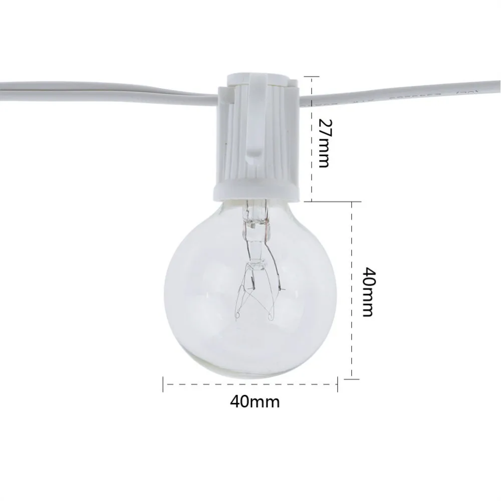 Luci a stringa vintage G40 con - String Light Outdoor recensione e prezzo