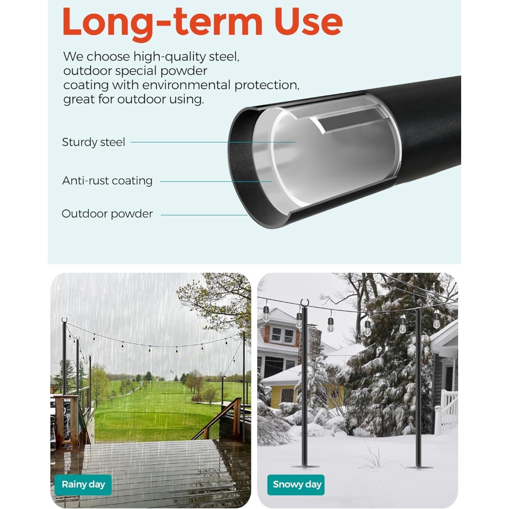 land·voi Confezione da 4 pali  - String Light Outdoor recensione e prezzo
