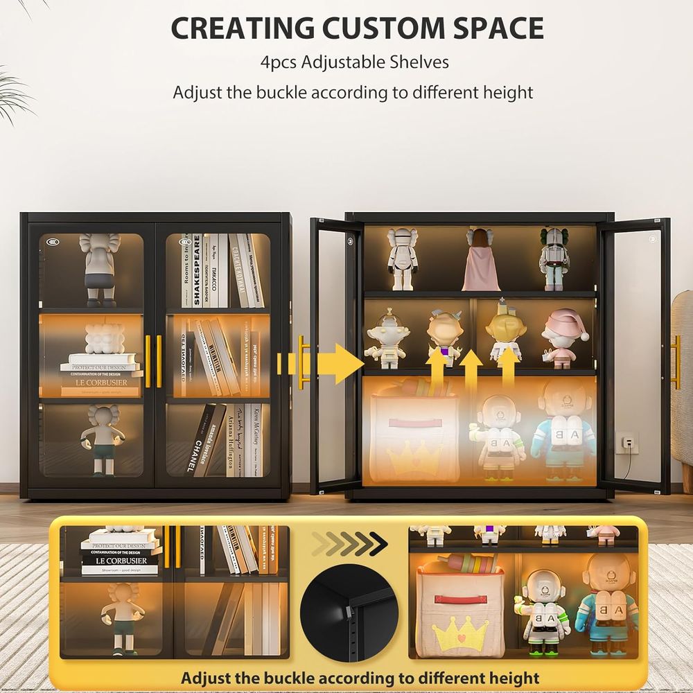 Vetrina Alta 34 con Porte in V - Lighting & Home Decor Studio Photos recensione e prezzo