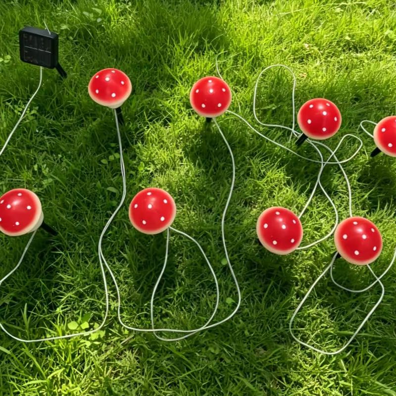 Luci Solari a Forma di Fungo,  - String Light Outdoor recensione e prezzo